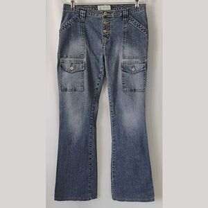 Women's Size 9 Arizona Jeans Co Hipster Vintage 90s Boot Cut Jeans Button Fly